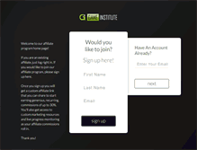 Tablet Screenshot of affiliate.gameinstitute.com